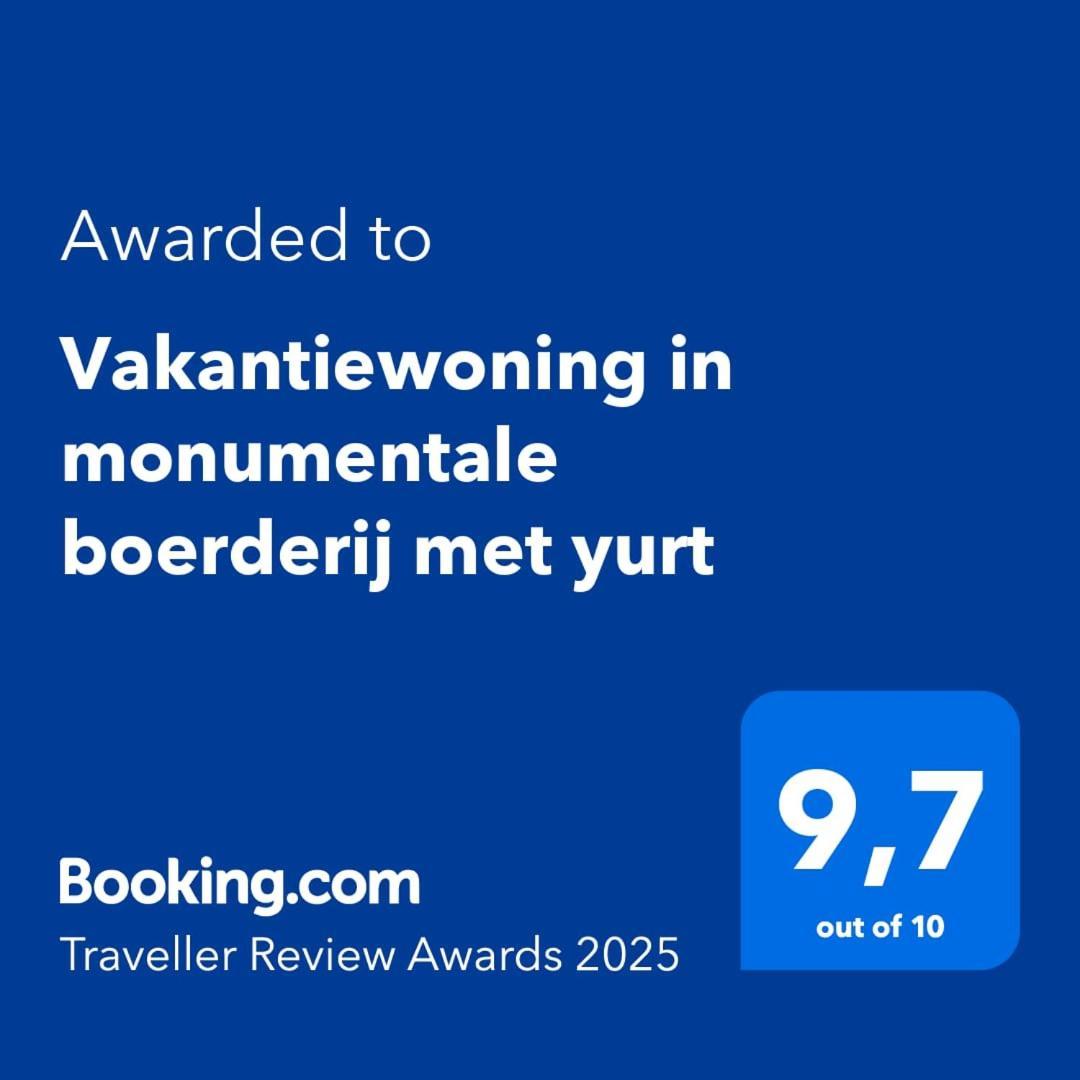 Vakantiewoning In Monumentale Boerderij Met Yurt Eckelrade Exterior foto